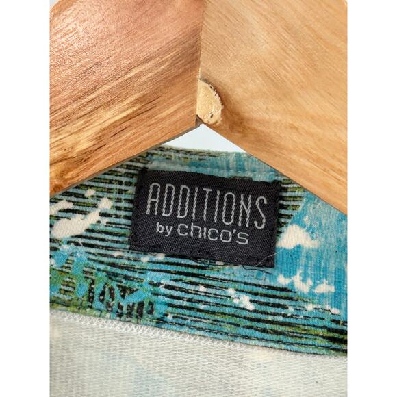 Chico's Additions Jacket Full Zip Size Large Stretch‎ Lightweight with Pockets - Picture 3 of 11